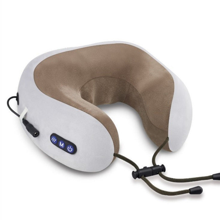 Massage pillow with control panel on a white background