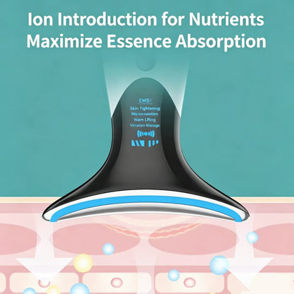 Cross-Border New Model Recommended Neck Massager Home Beauty Instrument to Reduce Neck Lines and Remove Fine Lines, Neck Massage and Beauty Instrument